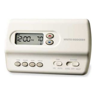 White Rodgers 1F80 224 Digital Thermostat, 1H, 1C, 1 Day Program