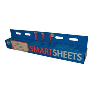 Smartsheets SS DE FG 60X80X32 CASE 24 Dry Erase Sheet, Wht, 31 1/2x23 1/2" PK 40