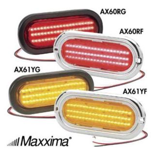 Maxxima AX60RG KIT Stop/Tail/Turn Light, LED, Red, Grommet, Ovl