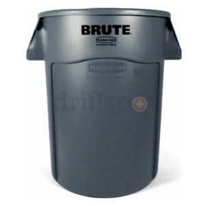 Rubbermaid 2643 60 GRAY 44 Gallon Vent Trash Can