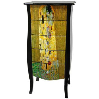 Klimt Five Drawer Cabinet   The Kiss (China)