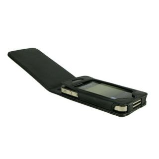 Black Apple iPhone 4/ 4G Leather Case