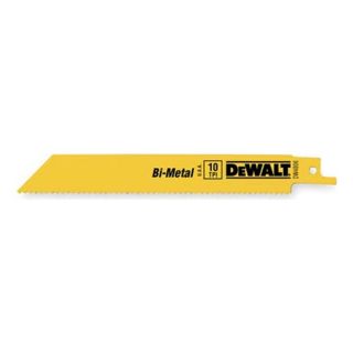 Dewalt DW4806B25 Reciprocating Saw Blade, 6 In. L, PK 25