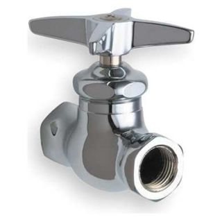Chicago Faucets 45 CP Water Supply Stop, Multi Turn, 1/2 In