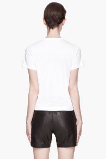 Comme Des Garçons Play  White Heart Outline T shirt for women