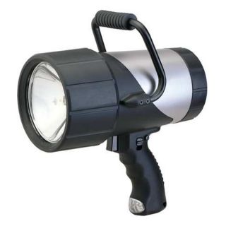 Westward 5RHL8 Spotlight, Rechargeable, Silver/Black