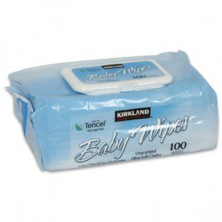 Kirkland Signature Baby Wipes, Ultra Soft, Unscented, 100