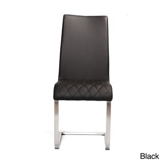 Jemma Brushed Frame and Leatherette Side Chair