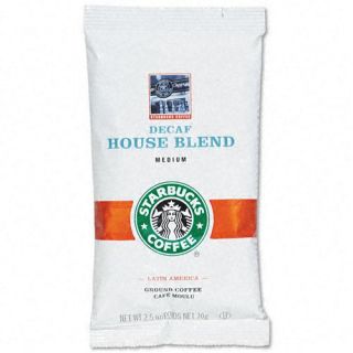 Starbucks Decaf House Blend 2.5 oz. Ground Coffee Packets (Case of 18