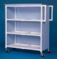IPU LC243 Jumbo Linen Cart   Three Shelves