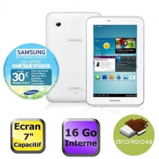 Samsung Galaxy Tab 2 7 Wifi 16 Go Blanc   Achat / Vente TABLETTE