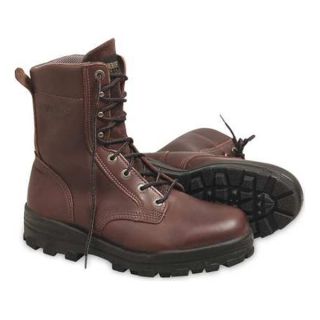 Wolverine W03196 95W Work Boots, Pln, Ins, Mens, 9 1/2W, Brown, 1PR