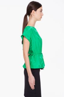 Marc By Marc Jacobs Green Big Hearted Silk Blouse for women