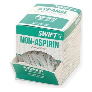 Swift 161581 Aypanal Non Aspirin Pain Reliever, Pk 100