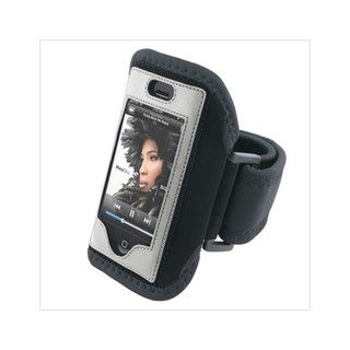 Padded Deluxe ArmBand for Apple iPhone with Velcro Strap   Black