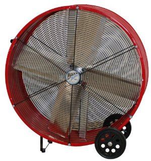 MaxxAir BF30DD 30 Inch Direct Drive Commercial Fan, Red  