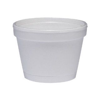 4 Oz Insulated Foam Food Container 50 / Bag in White Home