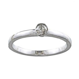10k White Gold 1/5ct TDW Diamond Ring (H I, I1 I2)