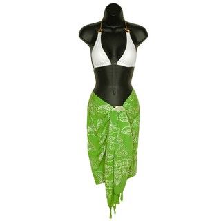 Butterfly Lime Green Half Sarong (Indonesia)