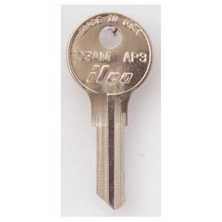 Kaba Ilco 103AM AP3 Key Blank, Brass, Type AP3, 5 Pin, PK 10