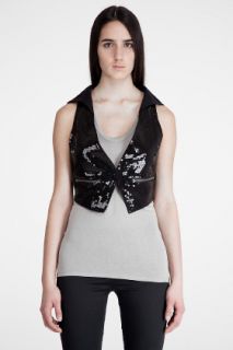 Juicy Couture Hooded Sequin Vest for women