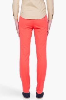 CARVEN Coral Red Chinos for men