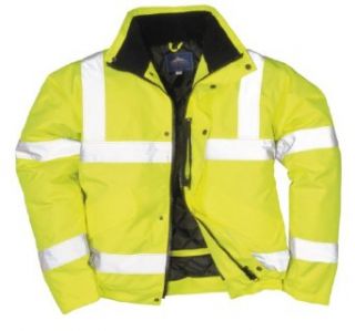 Warnschutzjacke gelb Arbeitsjacke Regenjacke Pilotenjacke 