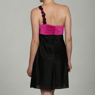 Morgan & Co Womens Junior One shoulder Short Evening Dress