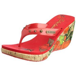Skechers Plateauschuhe ROSE TATTOO red, Größe41 Schuhe