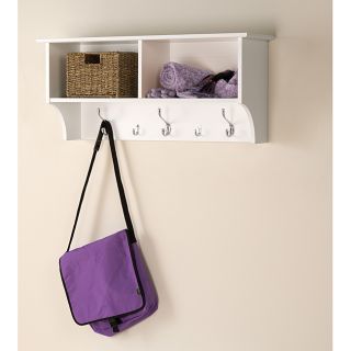 Winslow White 36 inch Wide Hanging Entryway Shelf