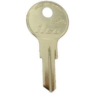 Kaba Ilco Corp N54G Repl Key Blank/Cam Lock, Pack of 10