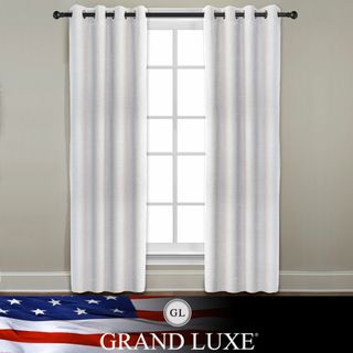 Veratex Grand Luxe Pearl Ramie Linen Gotham Grommet Window Panel