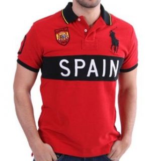 Ralph Lauren Länder Polo Shirt   Spain   Rot Bekleidung