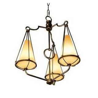 Varaluz 143C03 SC Two if by sea 3 Light Chandelier, Steeple Chase