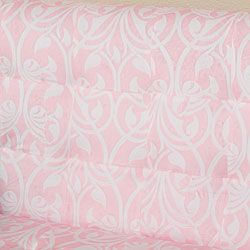 Soft Pink Tufted Fabric Kids Sofa