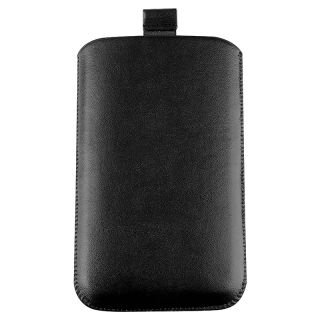 Black Leather Pouch for Samsung Galaxy Note N7000