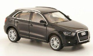 Audi Q3, schwarz, Modellauto, Fertigmodell, Herpa 187 