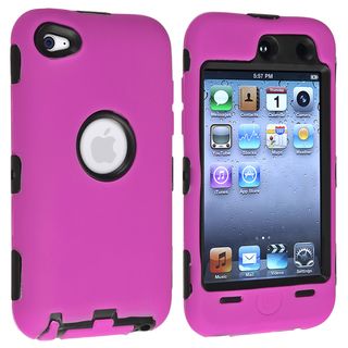 BasAcc Black/ Pink Hybrid Case for Apple® iPod touch Generation 4