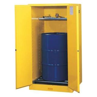 Justrite 896260 Flammable Safety Cabinet, 55 Gal., Yellow