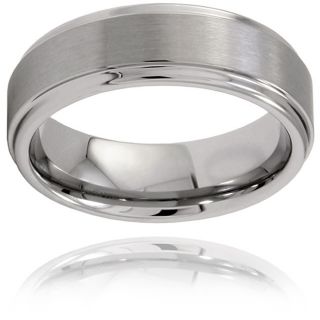 Mens Tungsten Brushed and Polished Ridged Band (7 mm) Today $39.99 4