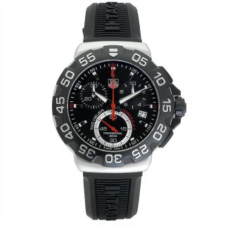 Tag Heuer Mens Formula 1 Black Rubber Chronograph Dial Watch