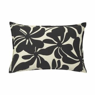 Twirly Black Outdoor 14x20 inch Pillows (Set of 2)
