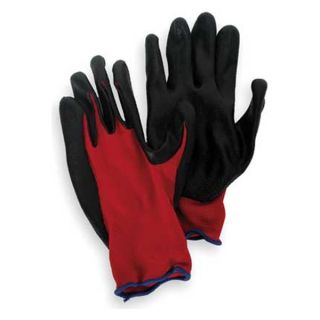 Condor 4NMR1 Coated Gloves, S, Black/Red, PR