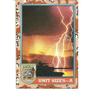Desert Storm Unit Sizes A Card#141 