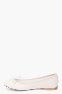Repetto Beige Leather Ballerina Flats for women