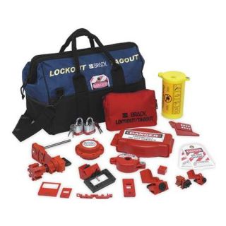 Brady 99691 Portable Lockout Kit, Electrical/Valve, 17