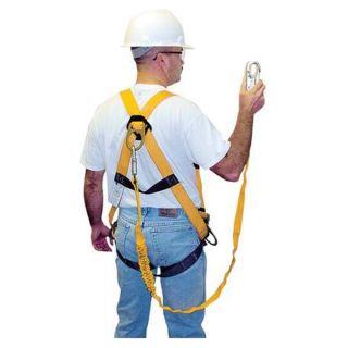 Titan TFPK 4/U/6FTAK Full Body Harness, Universal, 400 lb, Black