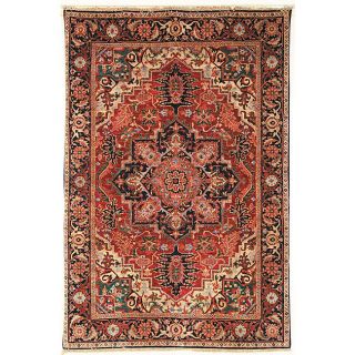 Heirloom Treasures Hand knotted Red Wool Rug (6 x 9) Today $799.99