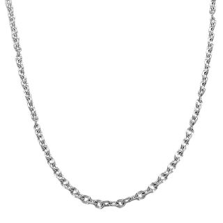 Fremada Sterling Silver 2.8 mm Concave Cable Link Chain