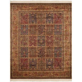 Asian Hand knotted Royal Kerman Multicolor Wool Rug (8 x 10
